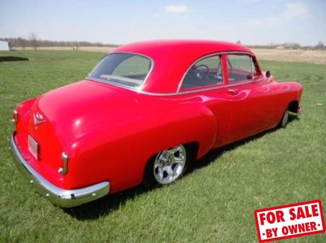 1951 Red Chevrolet Styleline Coupe