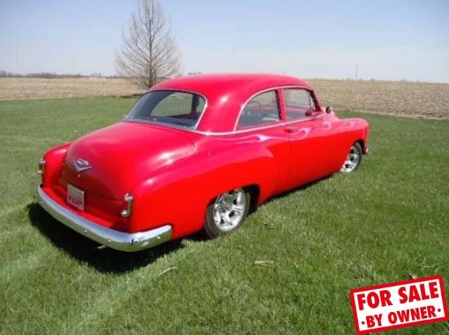 1951 Red Chevrolet Styleline Coupe
