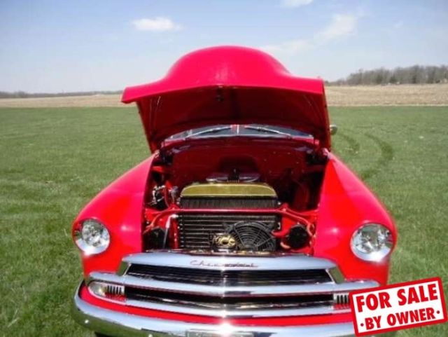 1951 Red Chevrolet Styleline Coupe