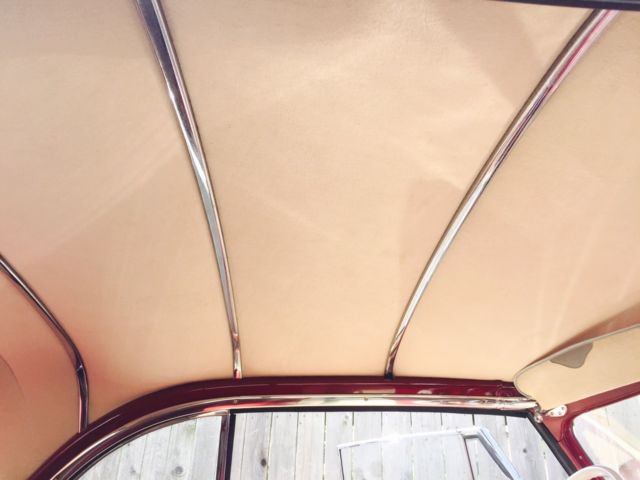 1951 Maroon with White Convertible Hardtop Chevrolet Bel Air/150/210