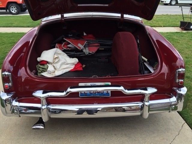 1951 Maroon with White Convertible Hardtop Chevrolet Bel Air/150/210