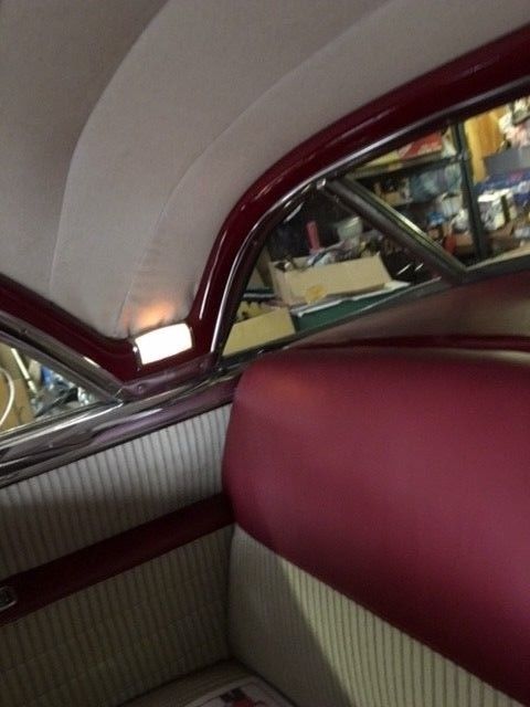 1951 Maroon with White Convertible Hardtop Chevrolet Bel Air/150/210