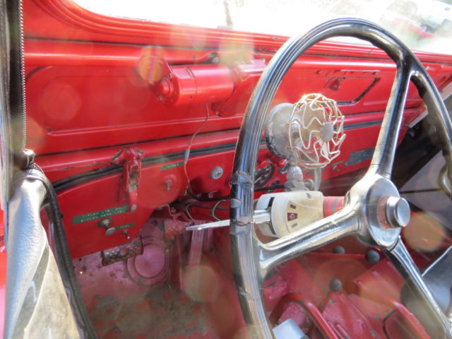 1951 Red Willys jeep with PTO Convertible