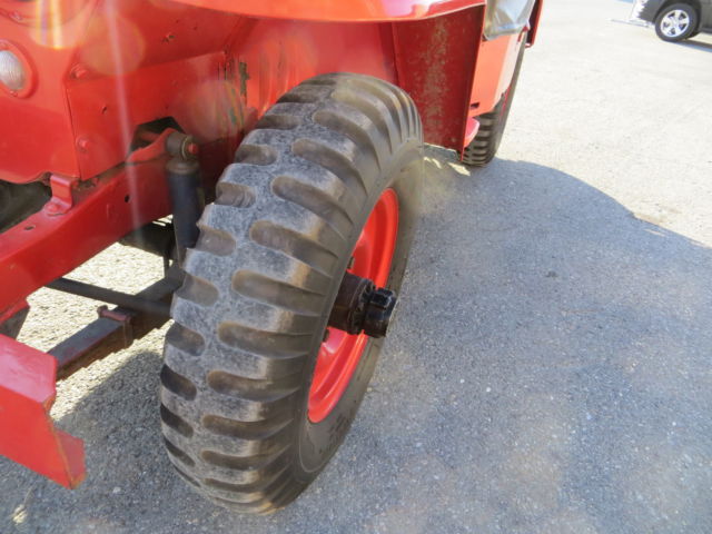 1951 Red Willys jeep with PTO Convertible
