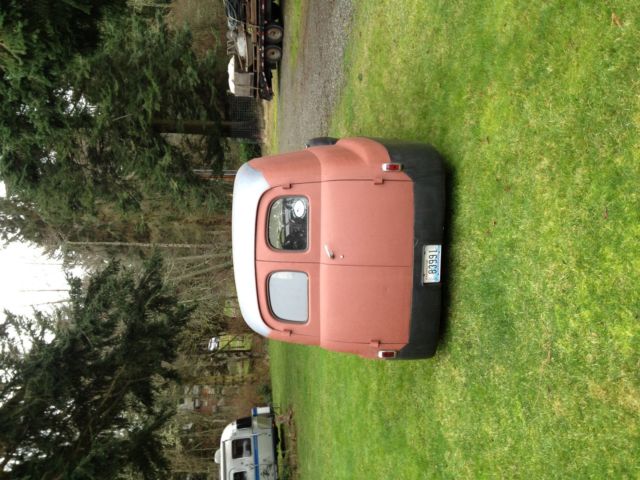 1951 Red and Black primer Ford F-100 panel