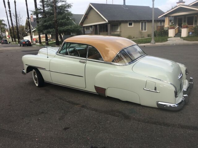 1951 Tan and butterscotch Chevrolet Fleetline Hardtop