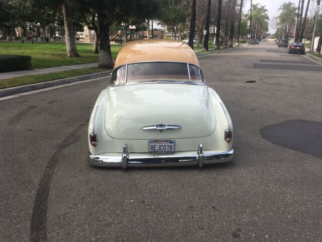 1951 Tan and butterscotch Chevrolet Fleetline Hardtop