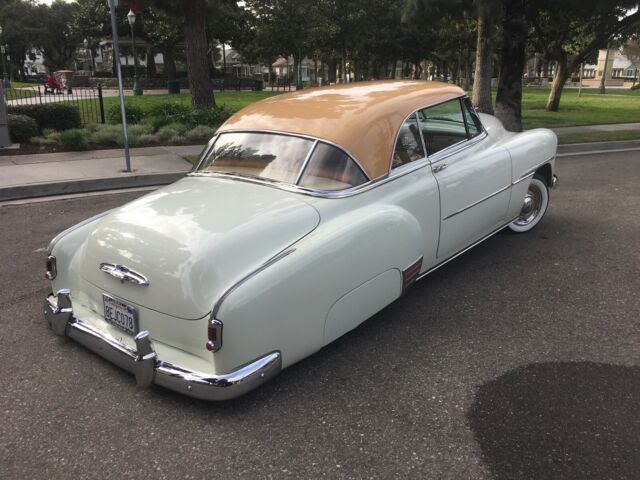 1951 Tan and butterscotch Chevrolet Fleetline Hardtop
