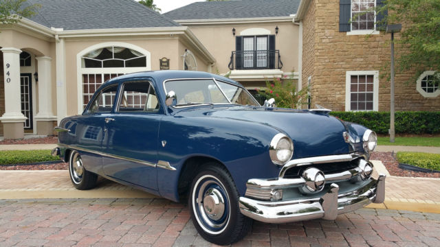 1951 Blue Ford Custom 2 Door 2 Door