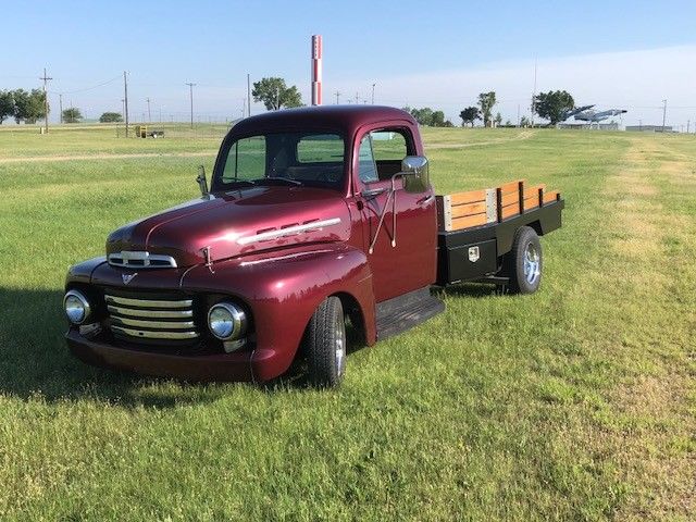 1951 Burgundy Ford Other Pickups Cab & Chassis