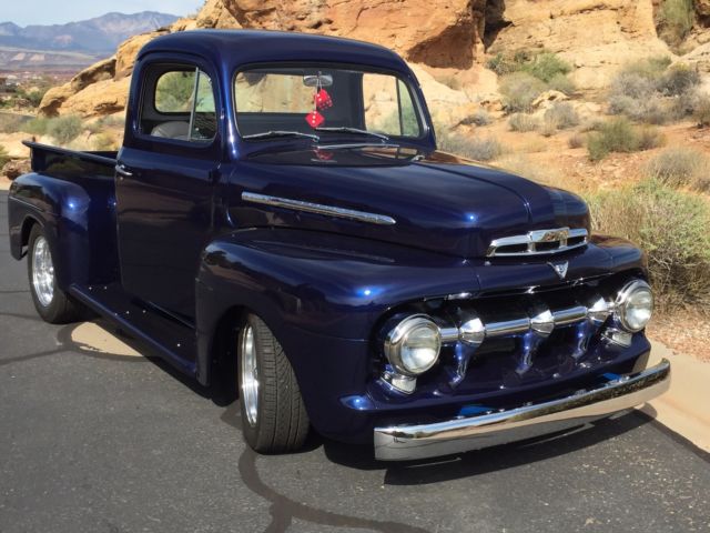 1951 Midnight Blue Ford F-100 Standard Cab Pickup