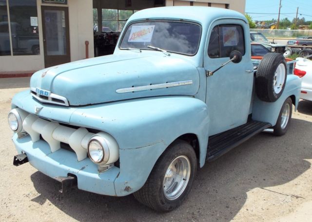 1951 Blue Ford F-100 Standard Cab Pickup