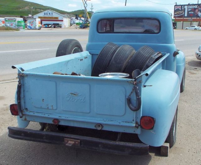 1951 Blue Ford F-100 Standard Cab Pickup