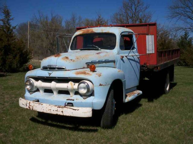 1951 Blue Ford Other Flatbed with Removable Sides and Hydraulic Dump