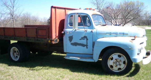 1951 Blue Ford Other Flatbed with Removable Sides and Hydraulic Dump