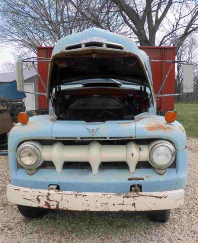 1951 Blue Ford Other Flatbed with Removable Sides and Hydraulic Dump