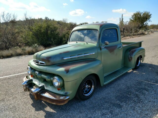 1951 Green Patina Ford F1 Standard Cab Pickup