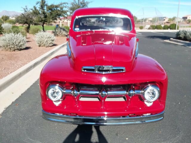 1951 Red Ford F-100 Standard Cab Pickup