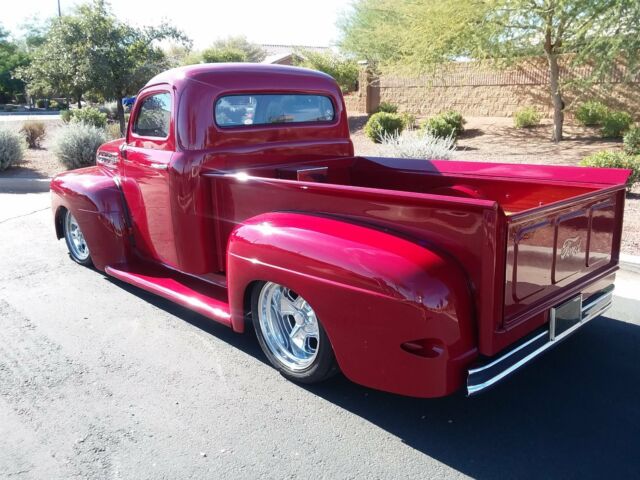 1951 Red Ford F-100 Standard Cab Pickup