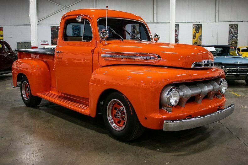 1951 Orange Ford F-100 --