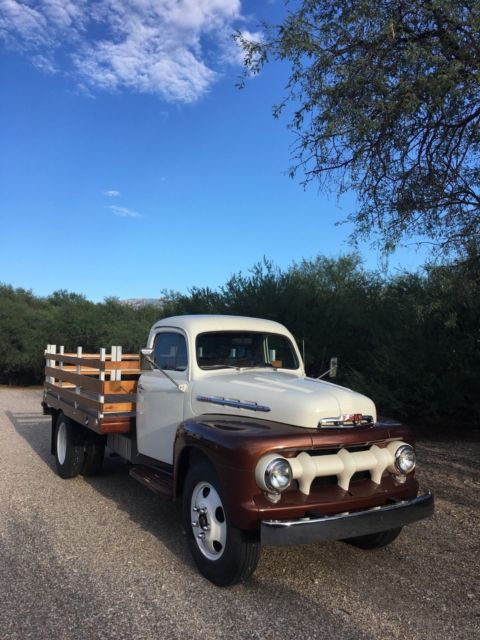 1951 White/brown Ford F6