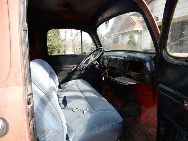 1951 Red Ford F-100 Standard Cab Pickup