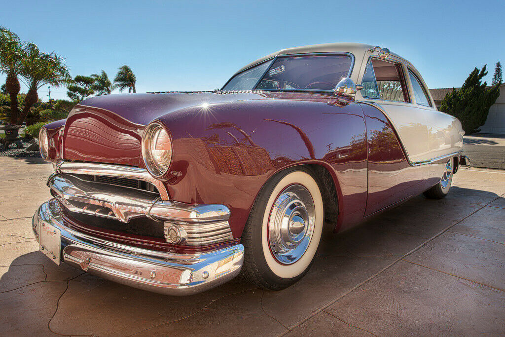 1951 Red Ford Club Coupe