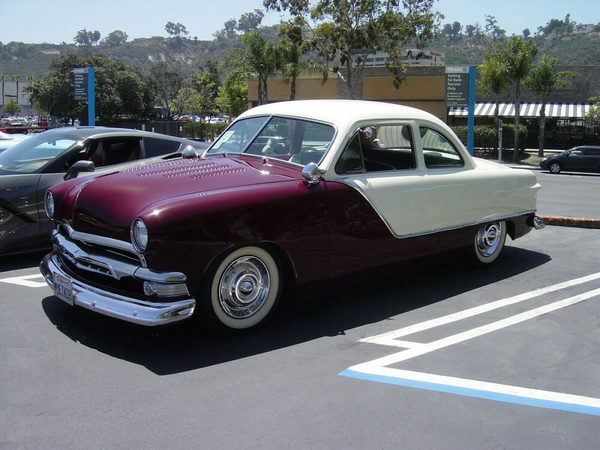 1951 Red Ford Club Coupe