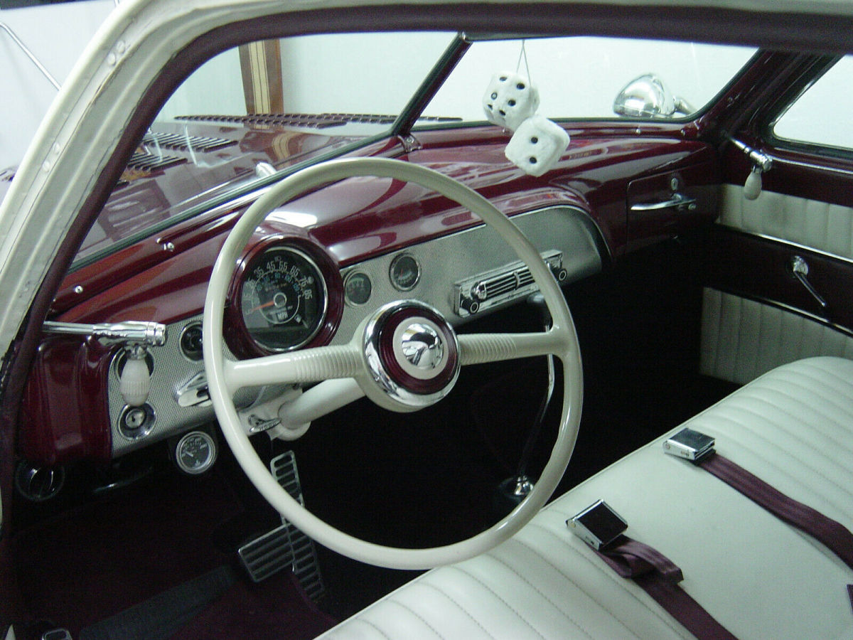 1951 Red Ford Club Coupe