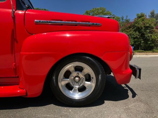 1951 Red Ford F-100 Cab & Chassis