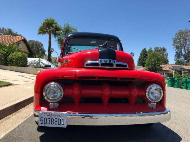 1951 Red Ford F-100 Cab & Chassis