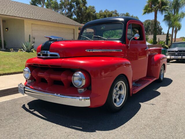 1951 Red Ford F-100 Cab & Chassis