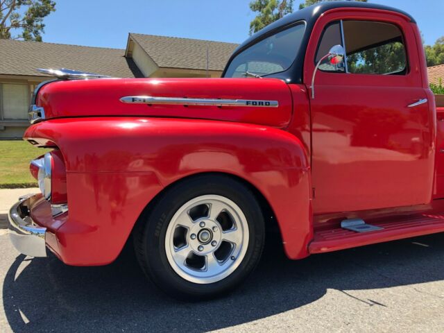 1951 Red Ford F-100 Cab & Chassis