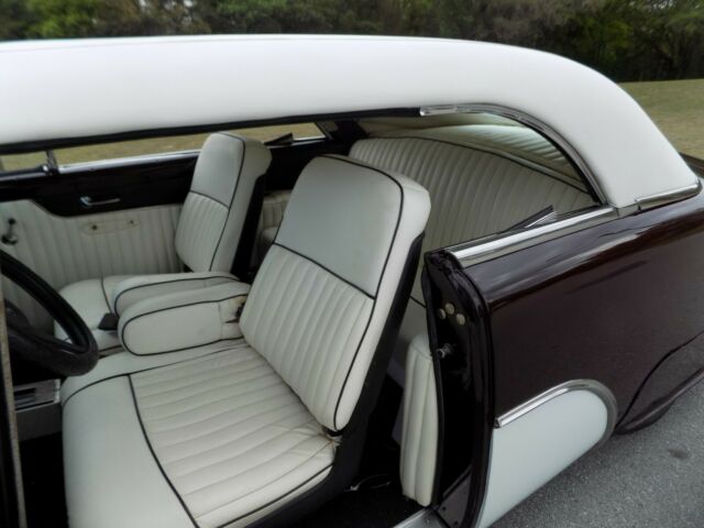 1951 Black Cherry/ White Ford Victoria Coupe