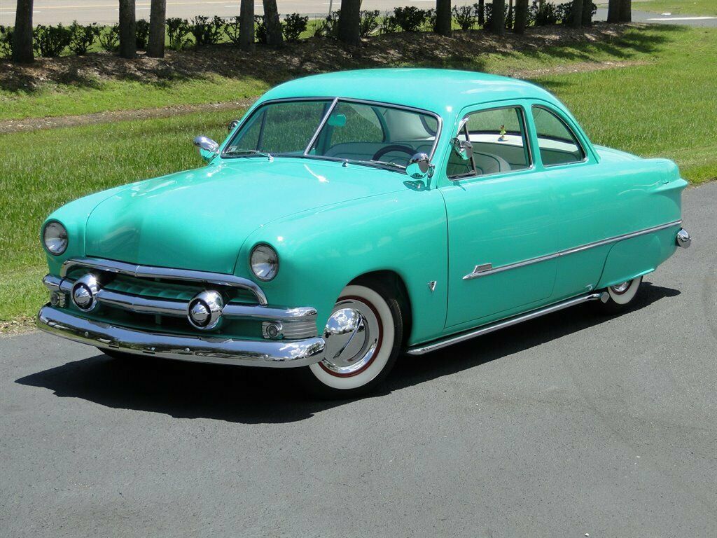 1951 Green Ford Business Coupe 2d : 2 Door Hard TOP
