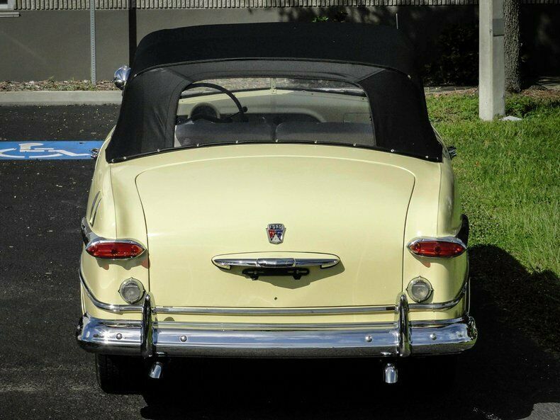 1951 Yellow Ford Deluxe Convertible