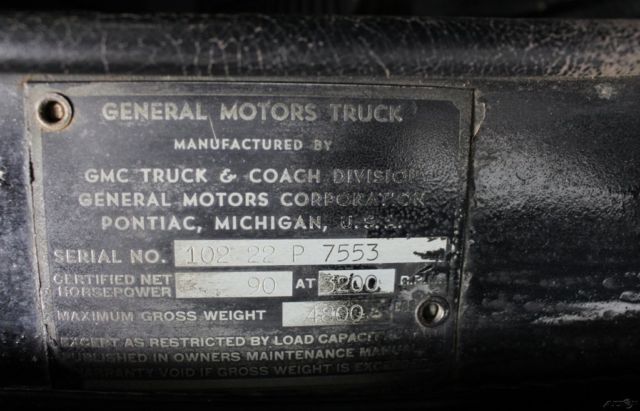 1951 Black GMC 3100 Pickup Truck