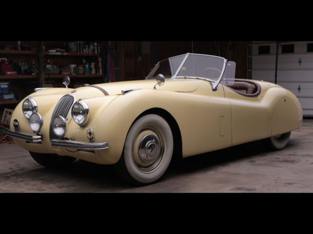 1951 Yellow Jaguar XK Convertible