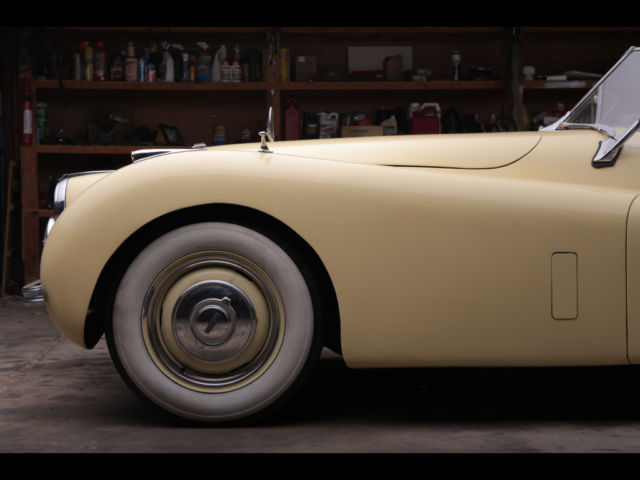 1951 Yellow Jaguar XK Convertible