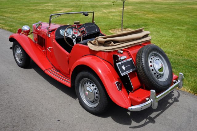 1951 Red MG T-Series --
