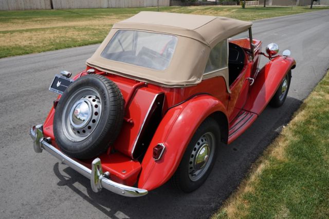 1951 Red MG T-Series --
