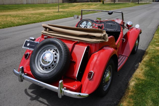 1951 Red MG T-Series --