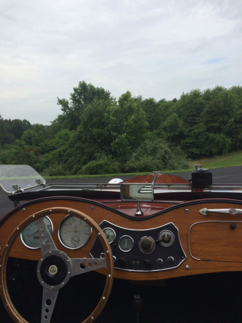 1951 Red MG T-Series Convertible