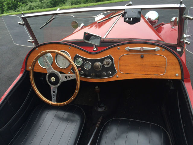 1951 Red MG T-Series Convertible