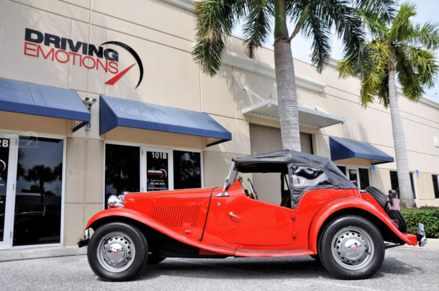 1951 Red MG T-Series Convertible