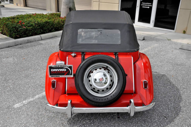 1951 Red MG T-Series Convertible