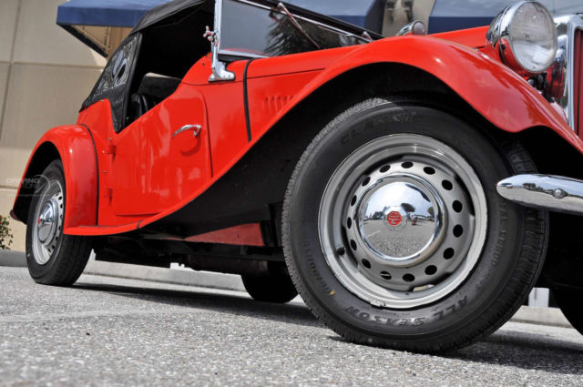 1951 Red MG T-Series Convertible