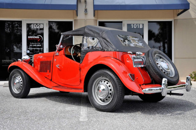 1951 Red MG T-Series Convertible