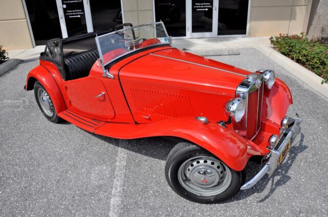 1951 Red MG TD Convertible Convertible