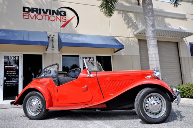 1951 Red MG TD Convertible Convertible
